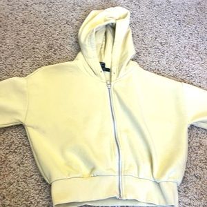 Yellow Zip up hoodie
